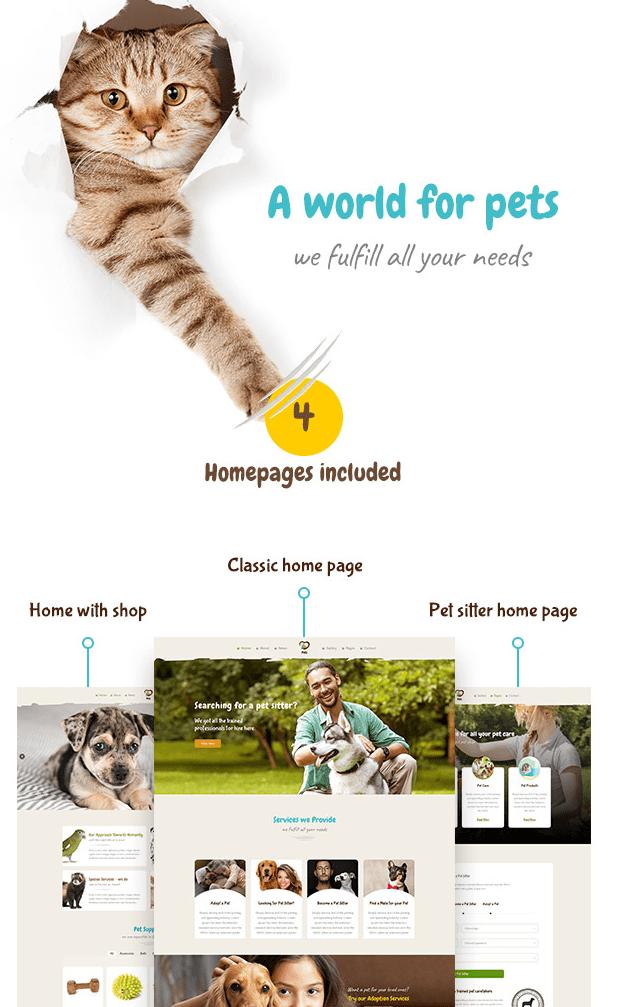 Pet World – Dog Care & Pet Shop Theme