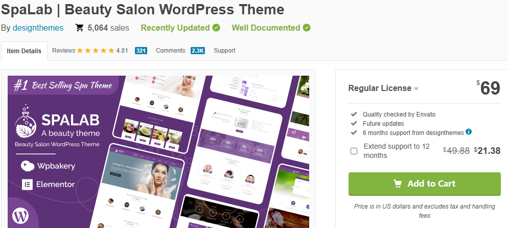 Spa Lab – Beauty & Spa WordPress Theme-Best WordPress Themes for Beauty Brands