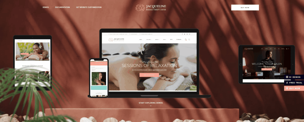Jacqueline – Spa & Massage Salon Theme