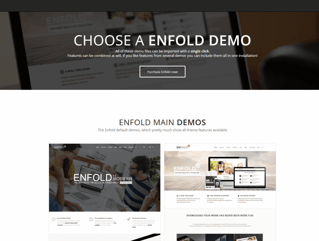 Melhores Temas WordPress para Sites de Negócios-Enfold - Fácil de Usar e Confiável
