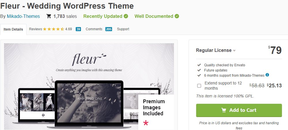 Fleur - Wedding WordPress Theme