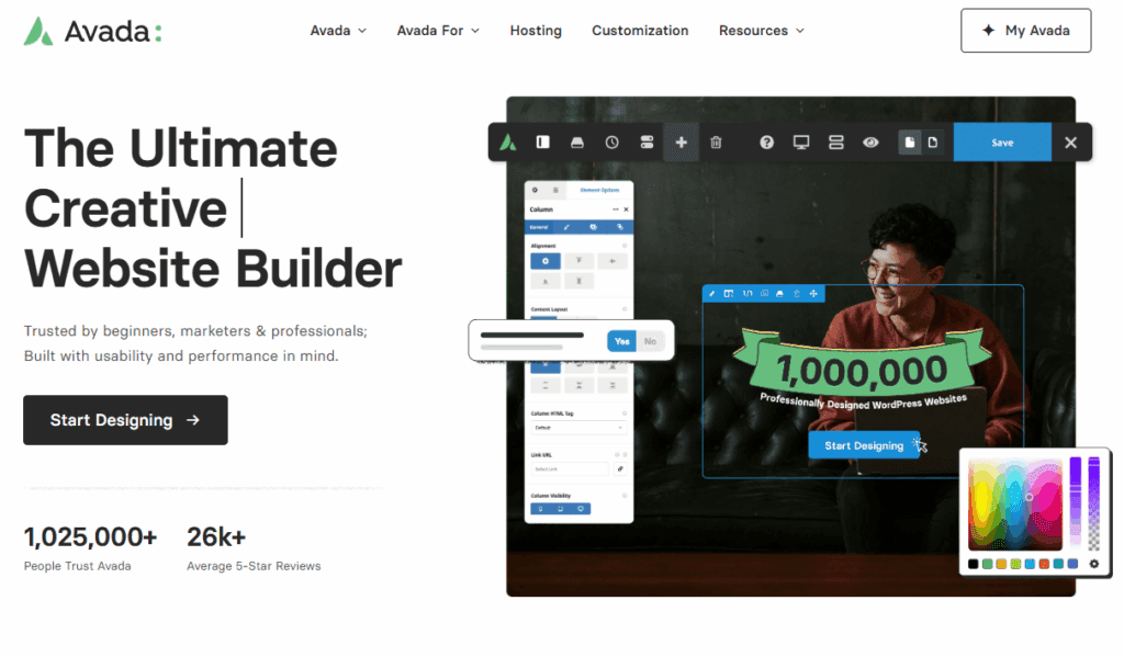 Top WordPress Themes for Business Websites-Avada - The Versatile Powerhouse