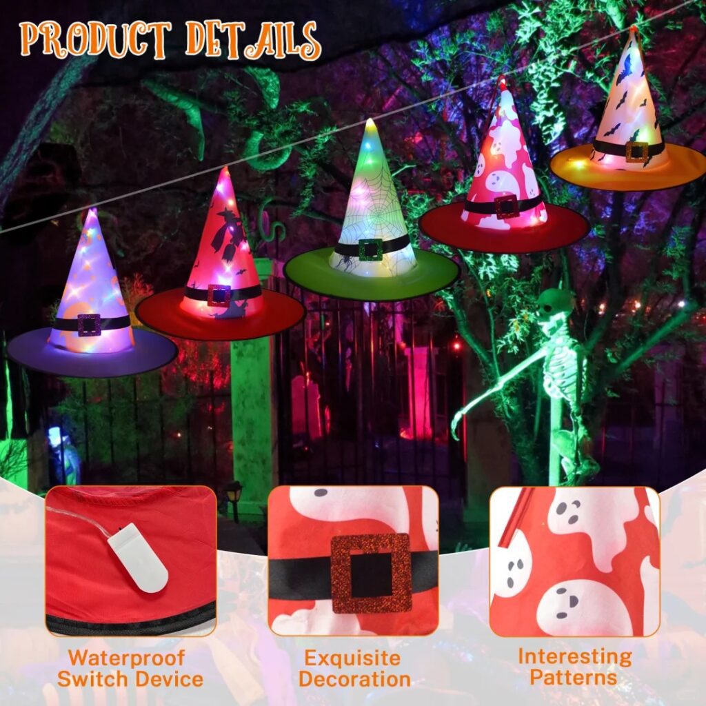 How to Design Halloween Witch Hat Images for Amazon-Detailing Product Features
