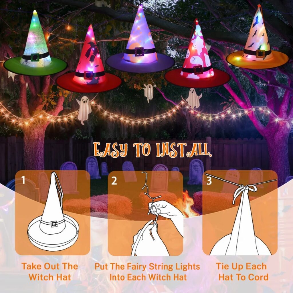 How to Design Halloween Witch Hat Images for Amazon-Simplifying Installation Instructions