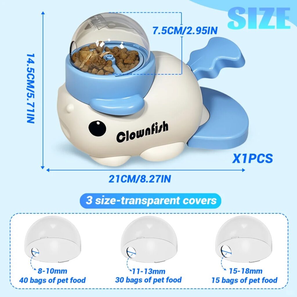 Imagen Amazon – Comedero interactivo para mascotas-Dimensiones y variaciones del producto — La claridad es lo primero