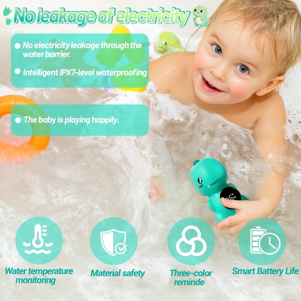 Amazon Main Image Design for Baby Water Thermometer-No Leakage of Electricity – Safety First, Always