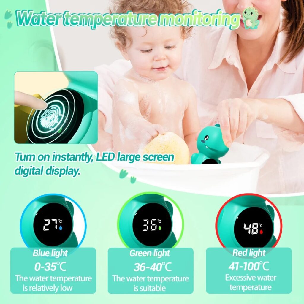 Amazon Main Image Design for Baby Water Thermometer-Water Temperature Monitoring – Intelligent Clarity