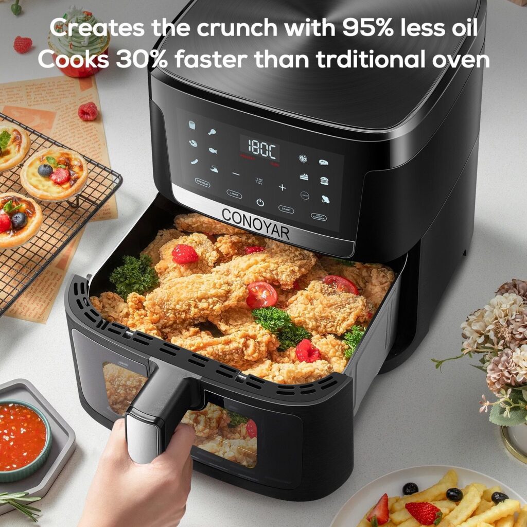Design Amazon pour friteuse à air CONOYAR-Santé et efficacité